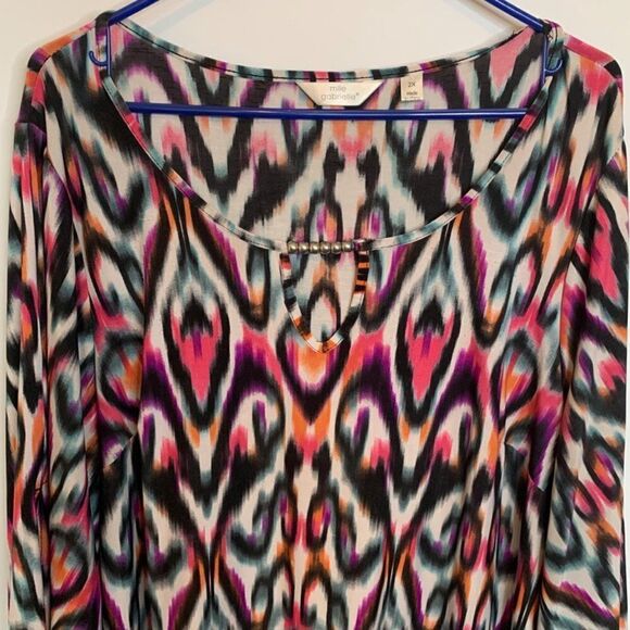 Mlle Gabrielle Multi Color Midi Dress - Picture 2 of 8